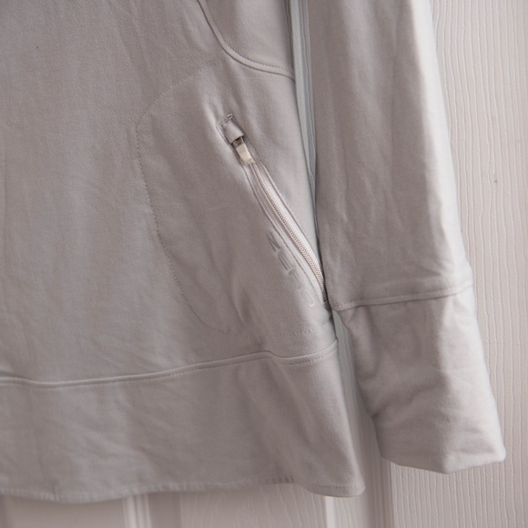Zero Restriction 3/4 Zip Jacket Hoodie Women’s Sz M Grey Soft Pull Over Pop Over - Picture 7 of 8